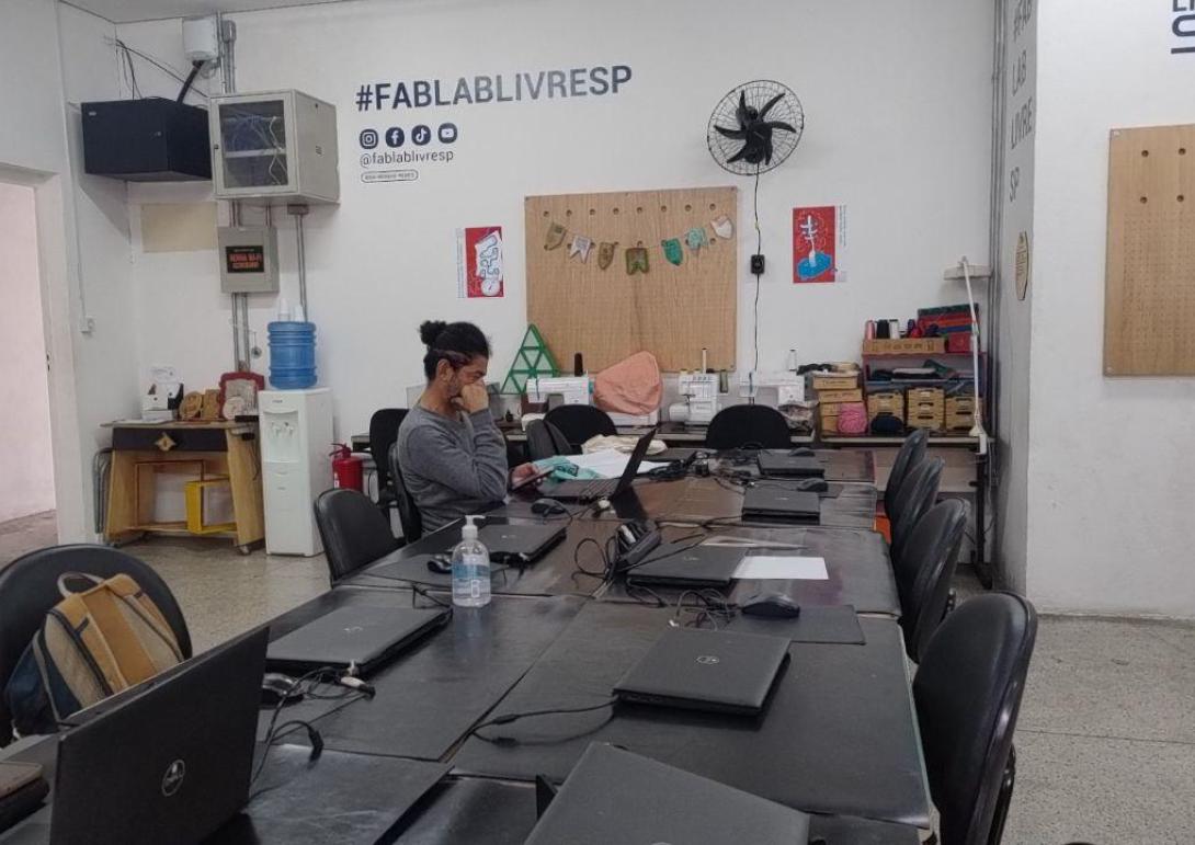 foto do espaço com usuário
